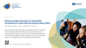 Potenciar la educación superior para el desarrollo sostenible en los Pequeños Estados Insulares en Desarrollo